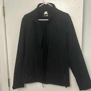 Zeroxposur shell fleece jacket size medium black
